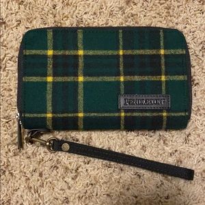 PENDLETON Green & Yellow Plaid Smart Phone Wallet